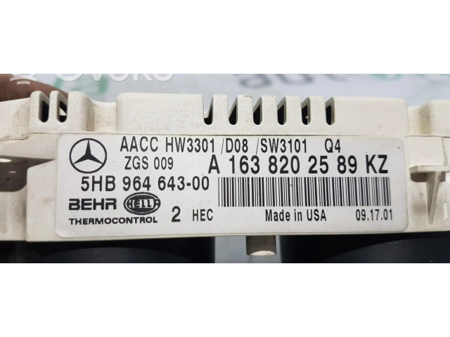 Блок управления климат-контролем    Mercedes-Benz ML W163