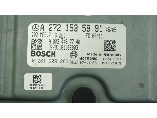 Řídící jednotka A2721535991, A0034467740   Mercedes-Benz C W204 2007