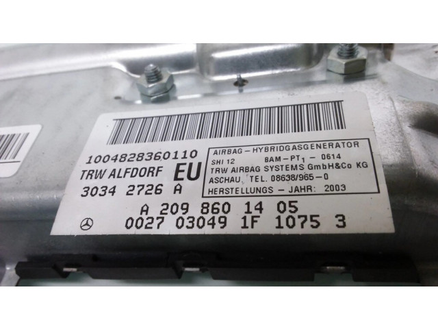 Подушка безопасности двери A2098601405, 30342726A   Mercedes-Benz CLK A209 C209