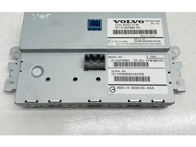 Дисплей    31382906, 98H144930135AAA   Volvo V40 Cross country
