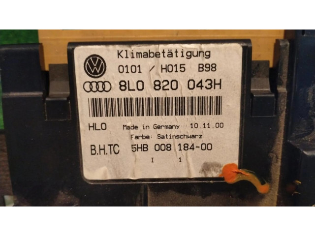 Блок управления климат-контролем 8L0820043H   Audi A3 S3 8L