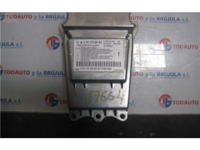 Блок подушек безопасности A2218702993   Mercedes-Benz S W221