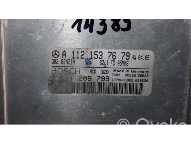 Řídící jednotka A1121537679, 0261208799   Mercedes-Benz SL R230 2001