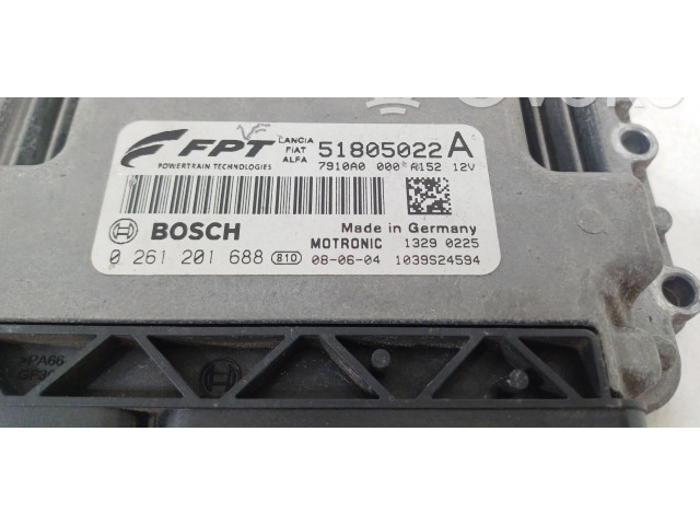 Řídící jednotka 51805022, 0261201688   Fiat Bravo 2008