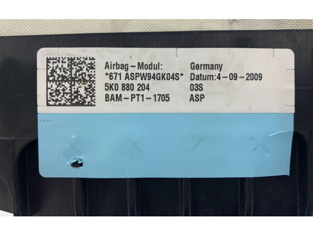 Подушка безопасности пассажира 5K0880204, BAMPT11705   Volkswagen Golf SportWagen