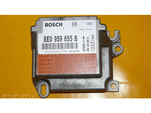 Блок подушек безопасности 8E0959655B, 0285001483   Audi A4 S4 B6 8E 8H