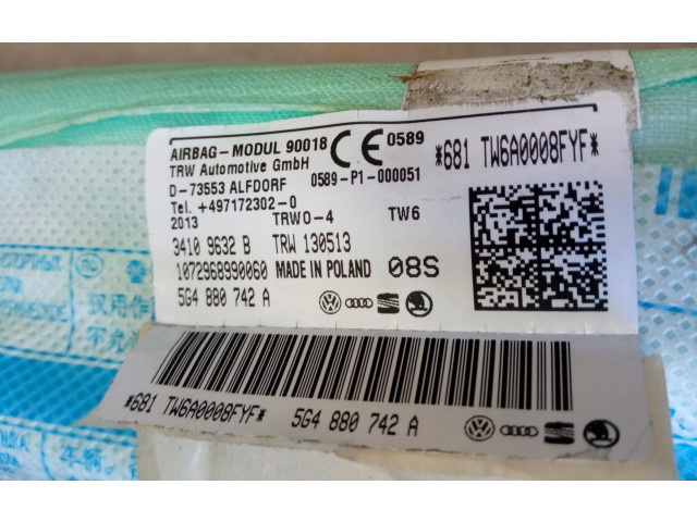 Генератор 5G4880742A, NE60215   Volkswagen Golf VII      