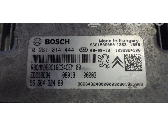 Řídící jednotka 0281014444   Peugeot Bipper 2009