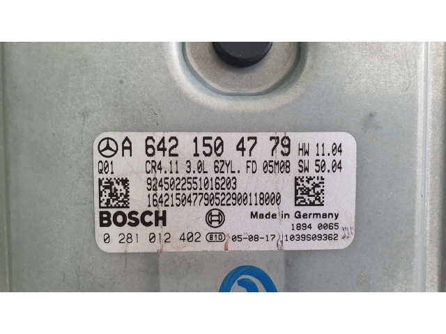 Řídící jednotka A6421504779, 0281012402   Mercedes-Benz E W211 2006