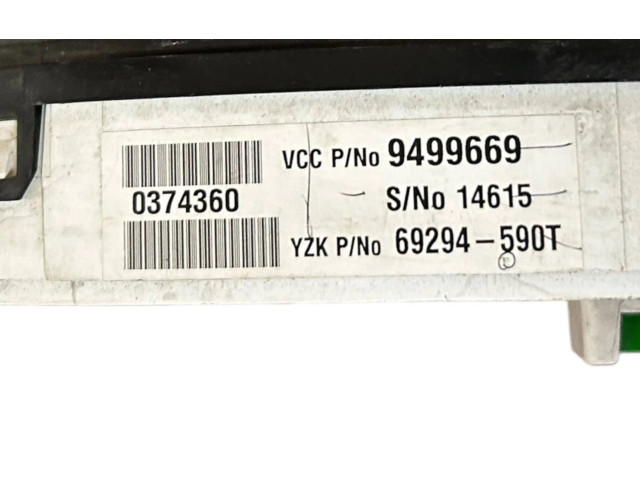 Přístrojová deska  Volvo XC70 2001 9499669, 69294590T  