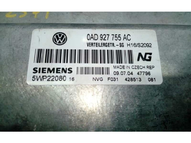 Řídící jednotka 0AD927755AC, 5WP22080   Volkswagen Touareg I 2002