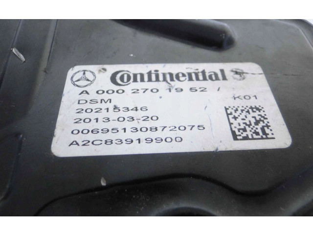 Блок управления коробкой передач A0002701952, 0002701952   Mercedes-Benz E C207 W207