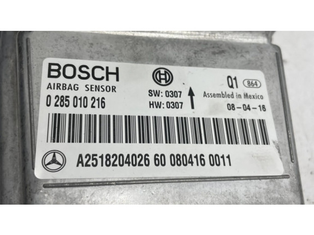 Блок подушек безопасности A2518204026, 0285010216   Mercedes-Benz R W251