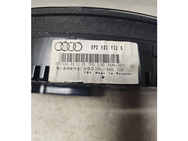 Přístrojová deska  Audi A3 S3 A3 Sportback 8P 2006 8P0920930R  