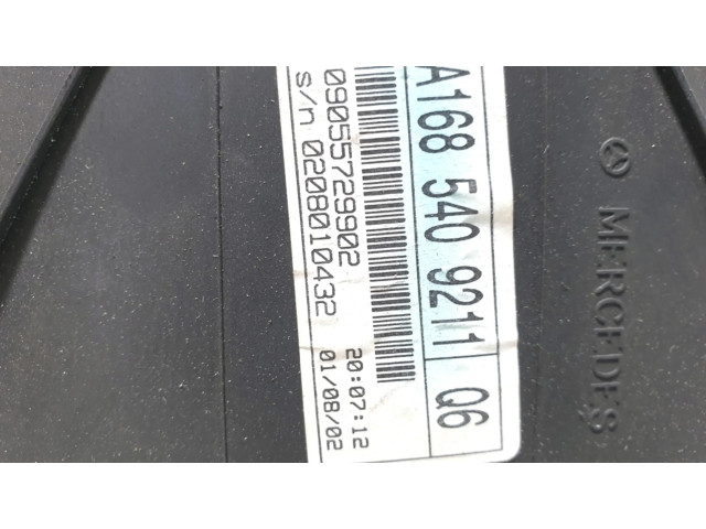 Přístrojová deska  Mercedes-Benz A W168 2002 A1685409211Q6  