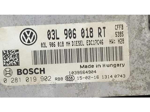Řídící jednotka 03L906018RT, 0281019902   Skoda Superb B6 (3T) 2015