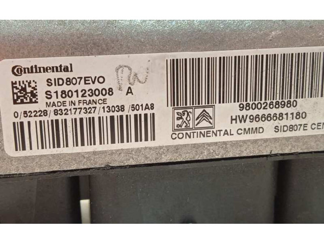 Řídící jednotka 9800268980, 9666681180   Peugeot 5008 2013