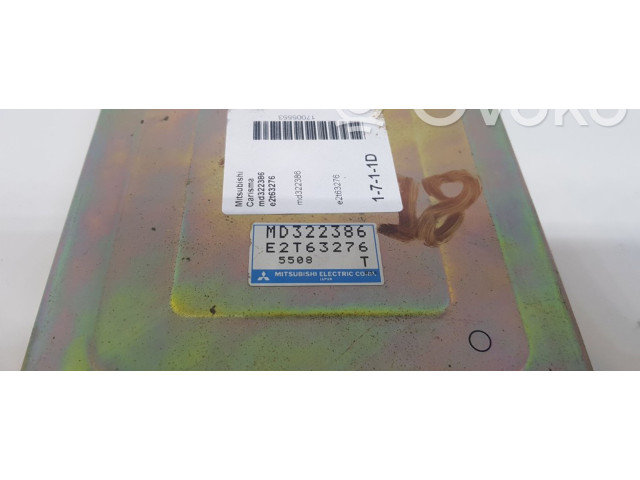 Блок управления двигателя MD322386, E2T63276   Mitsubishi Carisma