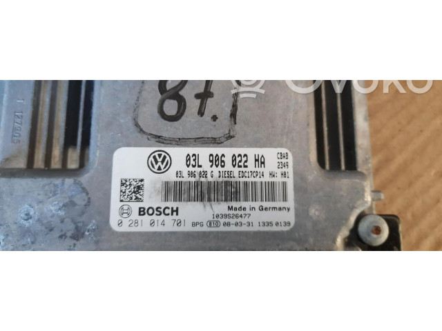 Блок управления двигателем Блок управления 03L906022HA   Volkswagen Tiguan