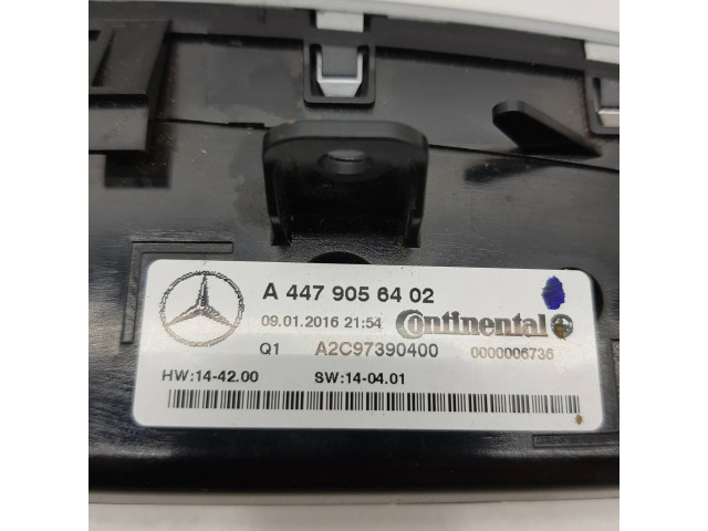 Блок управления климат-контролем A4479056402, 0000006736   Mercedes-Benz V Class W447