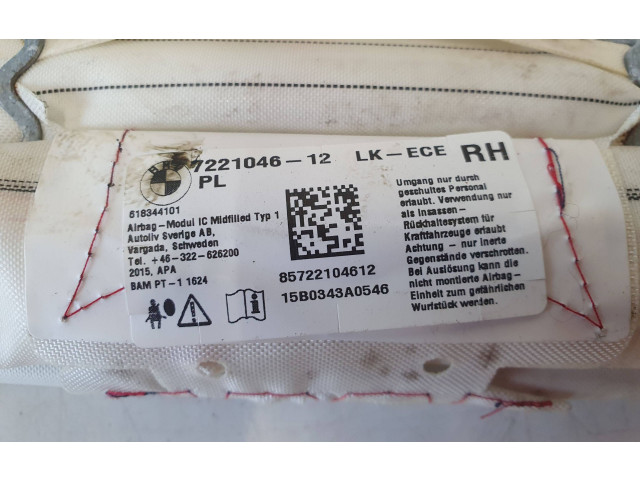 Боковая подушка безопасности 7221046, 15B0343A0546   BMW 4 F36 Gran coupe