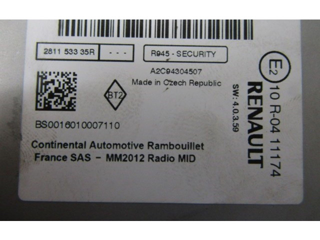   Pojistková skříňka 281151536R, 281151536R   Renault Captur 2018