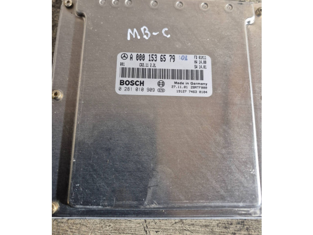 Блок управления двигателя A0001536579, 0281010909   Mercedes-Benz CLK A208 C208