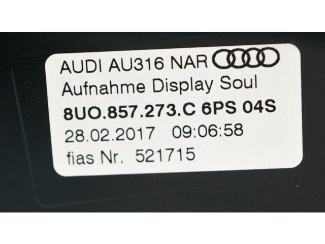 Дисплей    8U0857273C   Audi Q3 8U