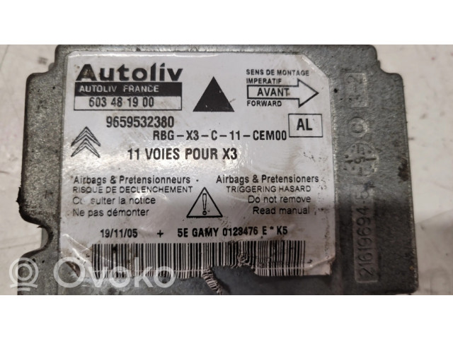 Блок подушек безопасности 9659532380, 603481900   Citroen C5