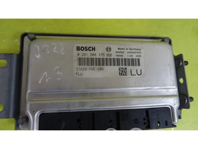 Řídící jednotka 0261208375, 37820-PWE-G05   Honda Jazz 2010