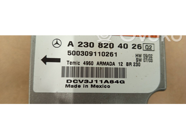 Блок подушек безопасности A2308204026, 500309110261   Mercedes-Benz SL R230