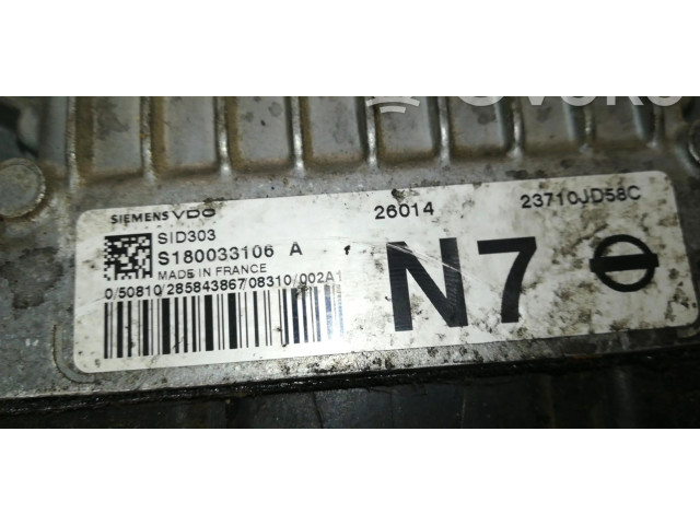 Řídící jednotka 23710JD58C   Nissan Qashqai+2 2009