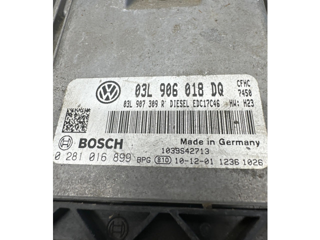 Блок управления двигателя 03L906018DQ, 03L907309R   Volkswagen Touran II