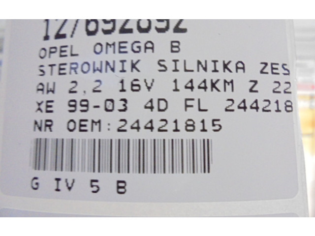Řídící jednotka 24421815, 24421815   Opel Omega B2 2000