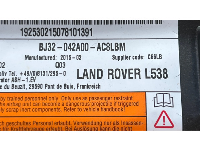 Подушка безопасности для колен BJ32042A00AC, 201503   Land Rover Discovery Sport