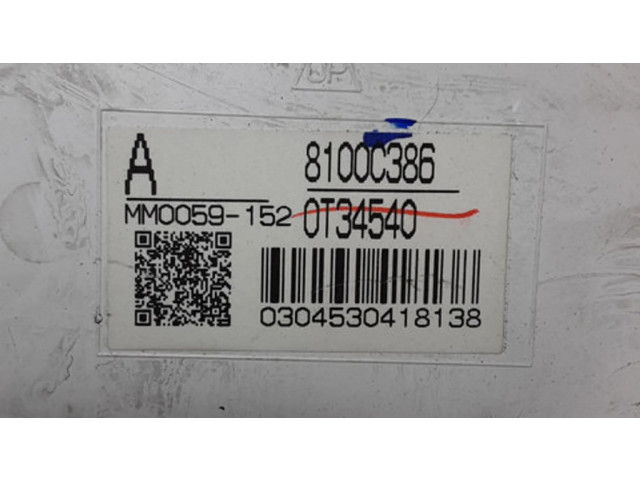 Přístrojová deska  Mitsubishi Outlander 2014 8100C386  