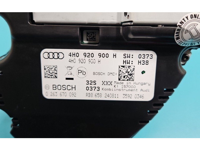 Přístrojová deska  Audi A8 S8 D4 4H 2011 0263670092, IMPRK1408730  