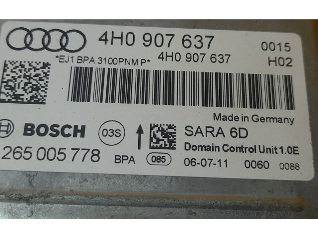 Блок подушек безопасности 4H0907637, 4H0907637   Audi A8 S8 D4 4H