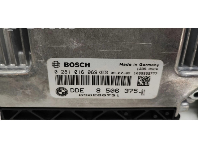 Řídící jednotka 8506375, 0281016069   BMW 3 E90 E91 2008