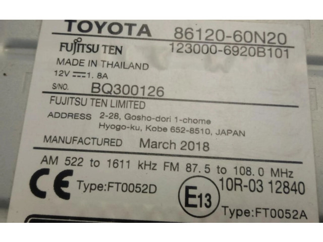 Vstřikovač 8612060N20, 8612060N20   Toyota Land Cruiser (J120)     