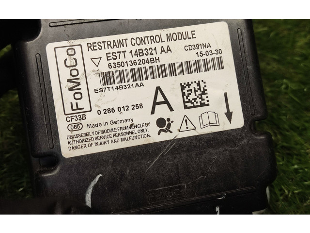 Блок подушек безопасности ES7T14B321AA, 0285012258   Ford Fusion II