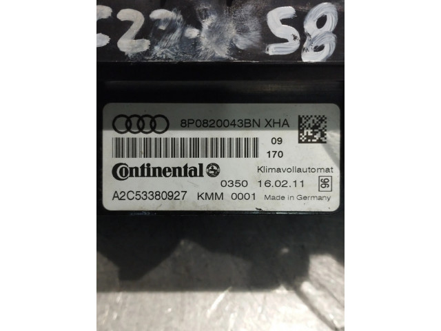 Блок управления климат-контролем 8P0820043BN   Audi A3 S3 8P