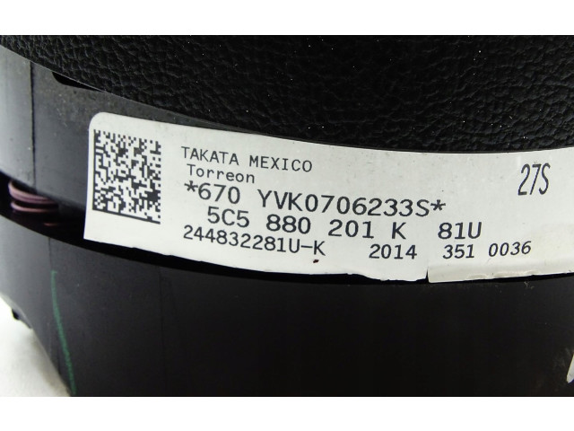 Подушка безопасности водителя 5C5880201K   Volkswagen Beetle A5