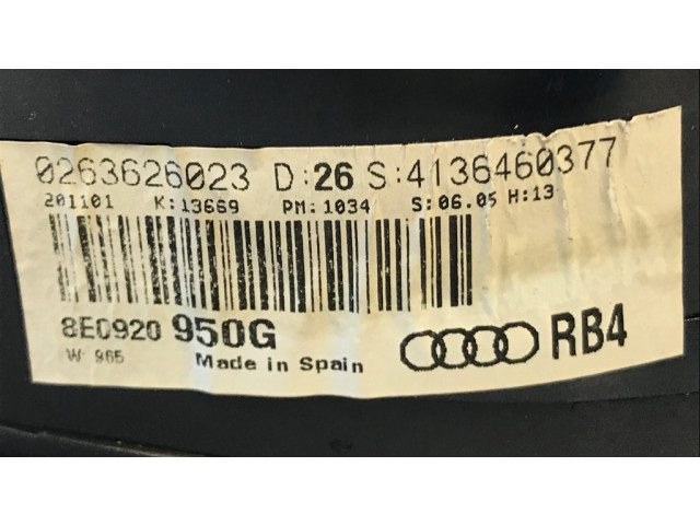 Комплект блоков управления 8E0909557E, 0261207754   Audi A4 S4 B6 8E 8H