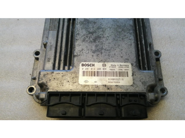Блок управления двигателя 0281014208, 8200752059   Nissan Primastar