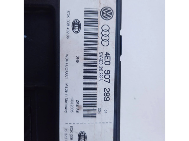 Блок комфорта 4E0907289, 5DK00843206   Audi A8 S8 D3 4E   