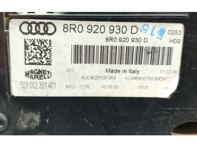 Панель приборов 8R0920930D   Audi Q5 SQ5       