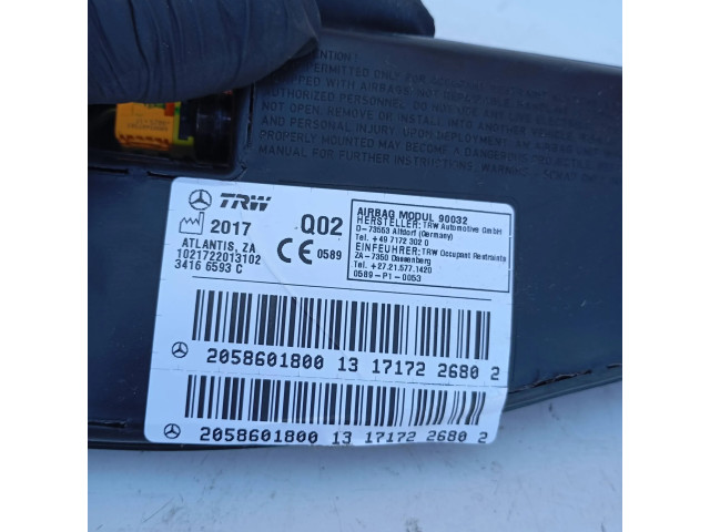 Подушка безопасности в сиденье 2058601800, 1021722013102   Mercedes-Benz C W205