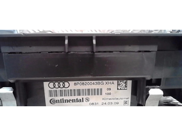 Блок управления климат-контролем 8P0820043BMXHA   Audi A3 S3 A3 Sportback 8P