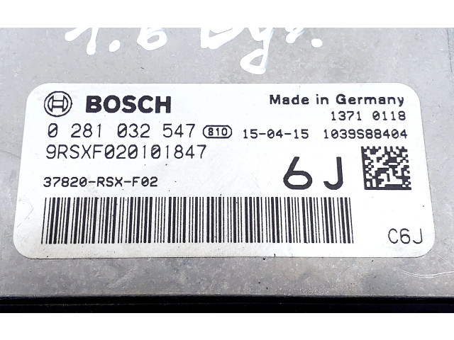 Řídící jednotka 37820RSXF02, 0281032547   Honda CR-V 2015